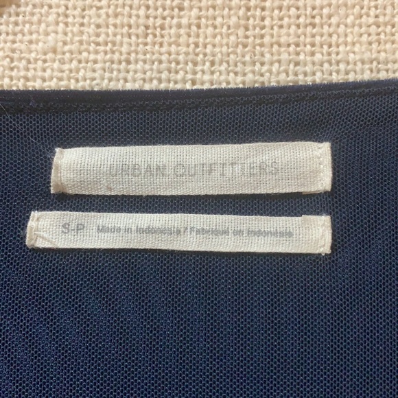 Navy velvet romper by Urban Outfitters - Picture 3 of 5